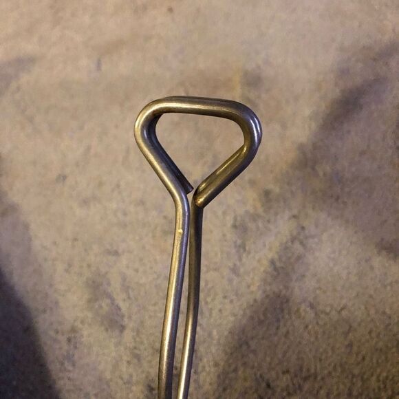 Vintage EKCO Scissor Tongs 10''  White Rubber Grip Handles Hot Dog Serving USA - Picture 4 of 8